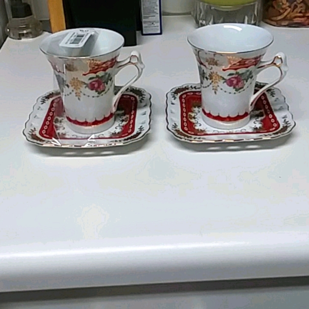Royal Scotland matching choc cup & saucer set